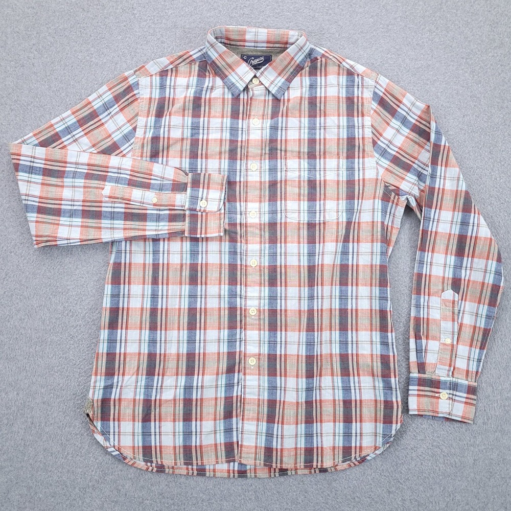 Grayers Button Up Shirt Medium Cotton Long Sleeve Plaid Mens